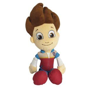 Paw Patrol Ryder Plush Toy Doll 12.5" Tall Soft Blue Red Outfit Nickelodeon Toy